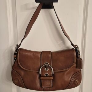 Brown Leather Coach Soho Shoulder Bag